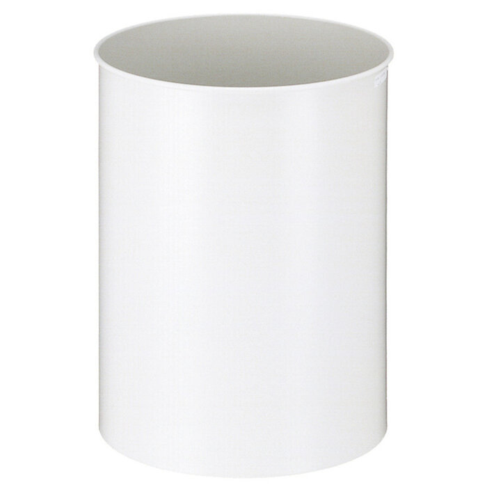 Ronde papierbak 30 liter grijswit (R9002)