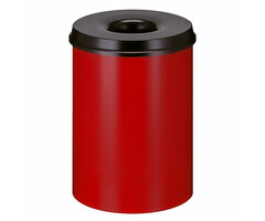 Vlamdovende papierbak 30 liter (rood, zwart)