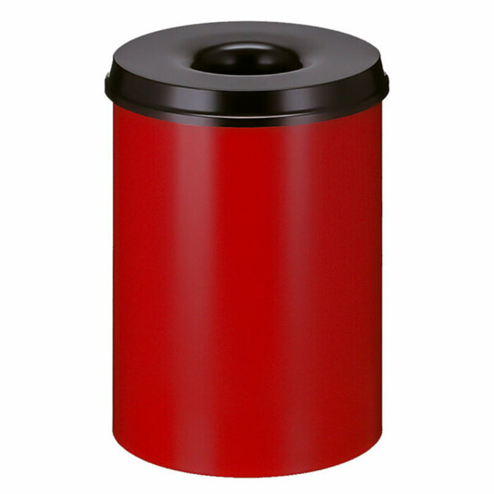 Vlamdovende papierbak 30 liter (rood, zwart)