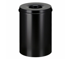 Vlamdovende papierbak 30 liter zwart