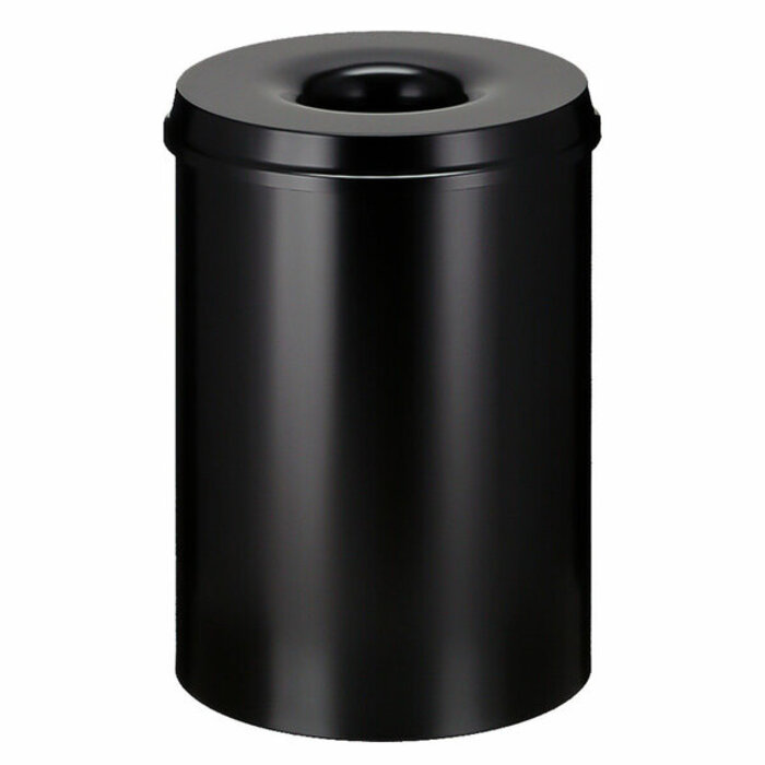 Vlamdovende papierbak 30 liter zwart