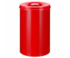 Vlamdovende papierbak 110 liter rood