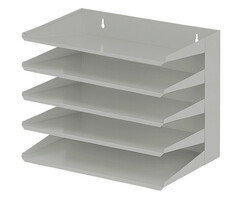 Sorteerrek 5-delig grijs