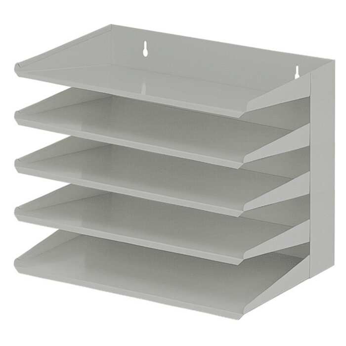 Sorteerrek 5-delig grijs