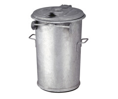 A-Select Staalverzinkte afvalbak 110 ltr verzinkt