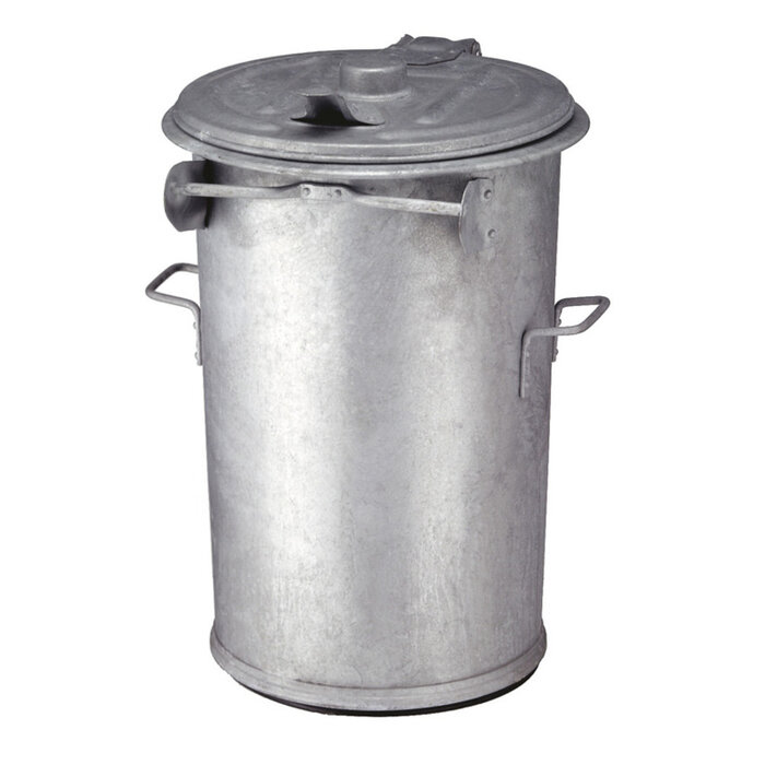 A-Select Staalverzinkte afvalbak 110 ltr verzinkt