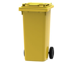 Mini-container 120 liter geel
