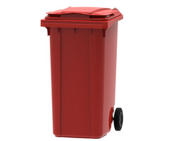 Mini-container 240 liter rood