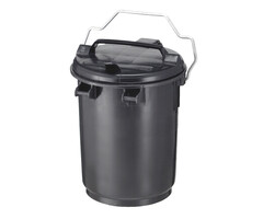 Kunststof afvalbak 35 liter donkergrijs