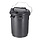 Kunststof afvalbak 35 liter donkergrijs
