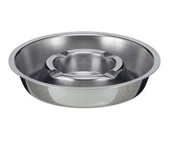 Asbak Ø17 cm RVS