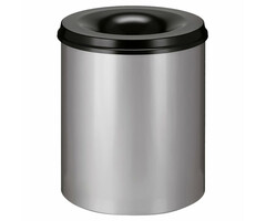 Vlamdovende papierbak 80 liter (aluminiumgrijs, zwart)