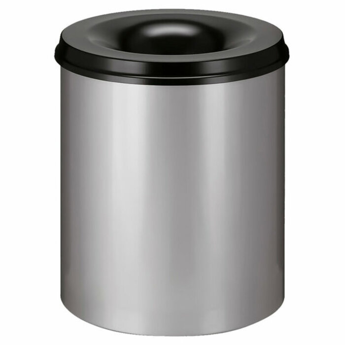 Vlamdovende papierbak 80 liter (aluminiumgrijs, zwart)