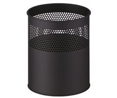 Half geperforeerde papierbak 15 liter zwart