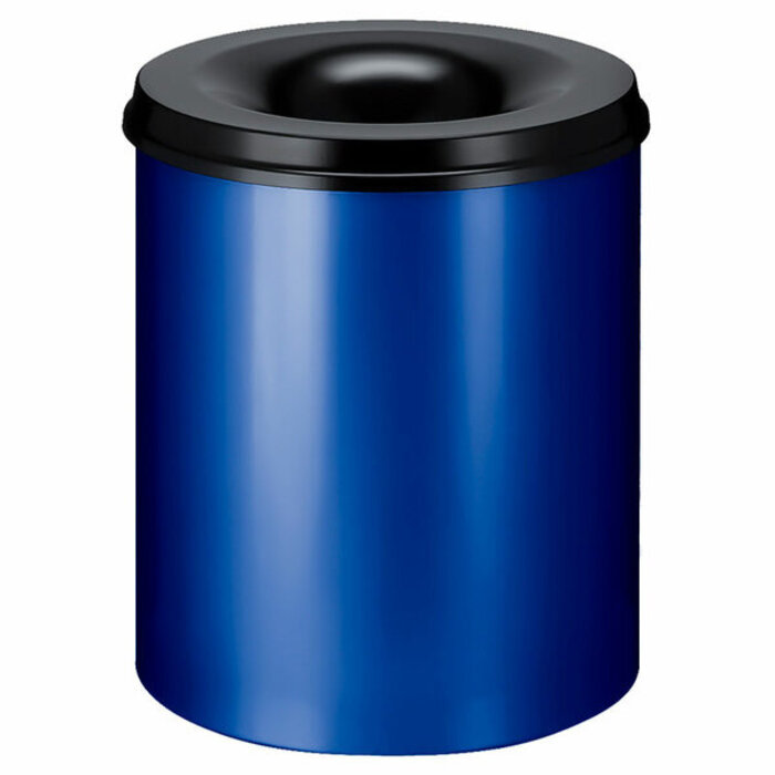 Vlamdovende papierbak 80 liter (blauw, zwart)