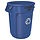 Ronde Brute container 121,1 liter (blauw, recyclingsymbool)