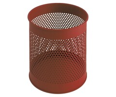Geperforeerde papierbak 15 liter rood