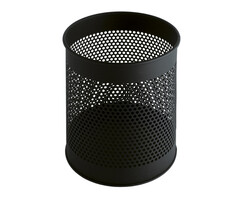 Geperforeerde papierbak 15 liter zwart