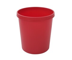 Ronde papierbak 18 liter rood