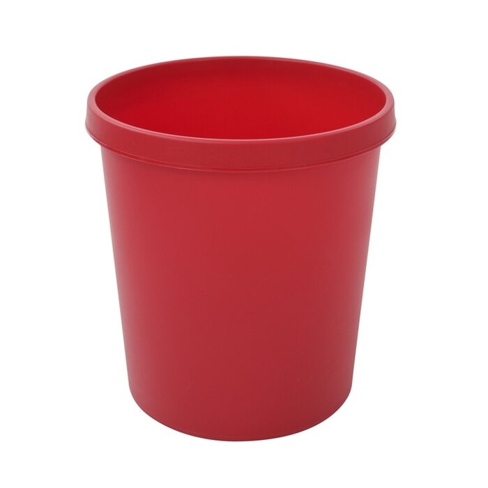 Ronde papierbak 18 liter rood