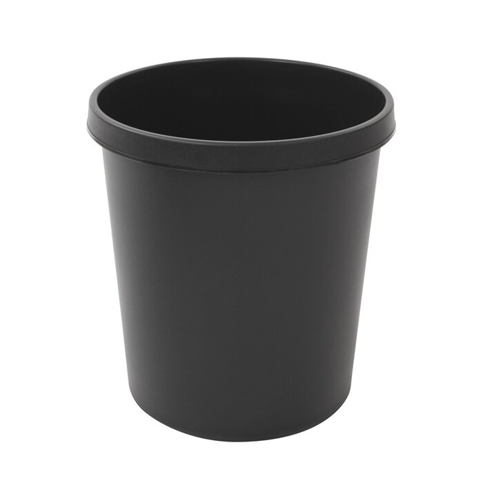 Helit Ronde papierbak 18 liter zwart