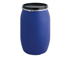 Kunststof ton 120 liter (blauw, zwart)