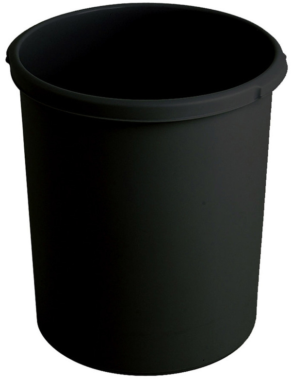 Kunststof papierbak 30 liter zwart