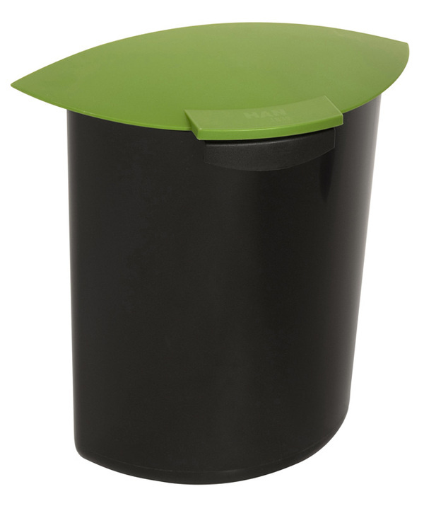 Inzet 6 liter met deksel A (zwart, groen)