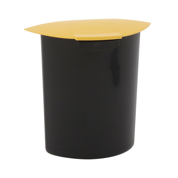 Inzet 6 liter met deksel (zwart, geel)