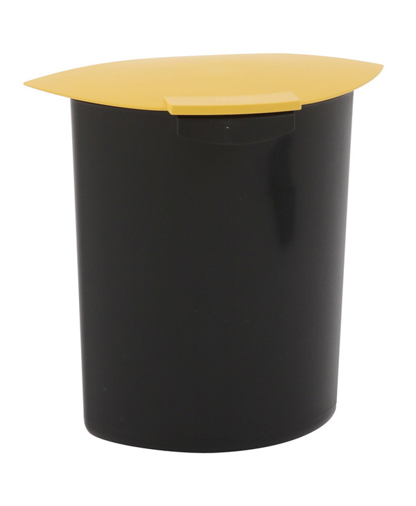 Inzet 6 liter met deksel (zwart, geel)