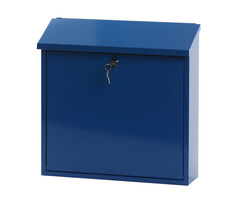 Wandbrievenbus Malagan blauw