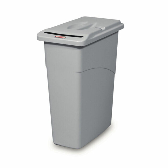 Rubbermaid Slim Jim Combo Confidential 87 liter grijs
