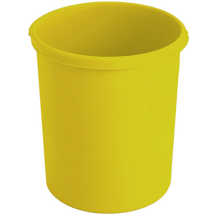 Kunststof papierbak 30 liter geel