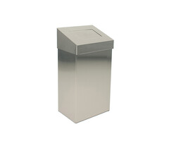 DutchDesign Afvalbak met pushklep 18 liter mat RVS