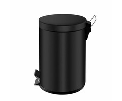 Pedaalemmer 3 liter zwart