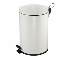 Pedaalemmer 5 liter wit