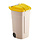 Mobiele container 110 liter (beige, geel)