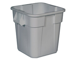 Rubbermaid Vierkante Brute container 106 liter grijs