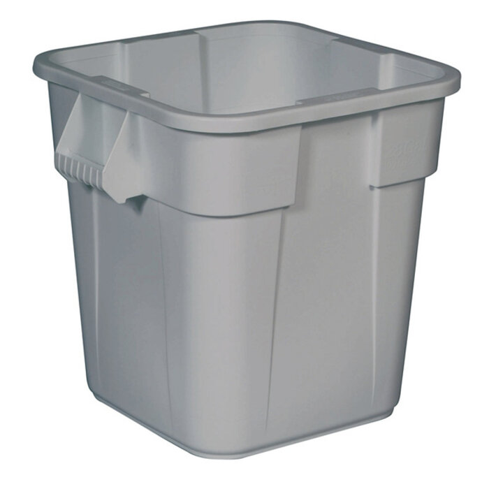 Rubbermaid Vierkante Brute container 106 liter grijs