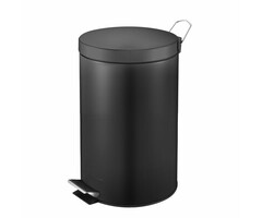 Pedaalemmer 12 liter zwart