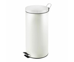 Pedaalemmer 30 liter wit