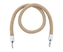 A-Select Koord van henneptouw (naturel, verchroomd)