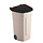 Mobiele container 110 liter (beige, zwart)