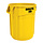 Ronde Brute container 75,7 liter geel
