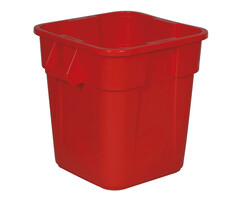 Rubbermaid Vierkante Brute container 106 liter rood