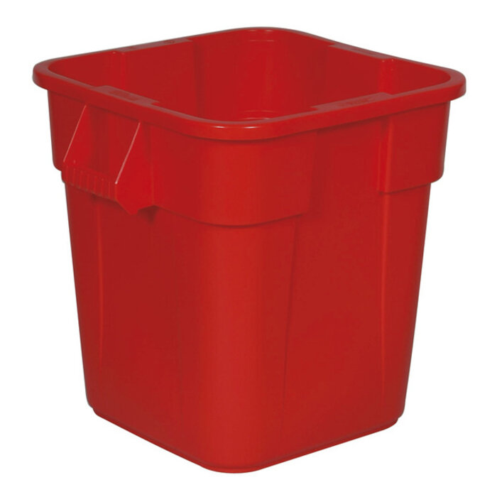 Rubbermaid Vierkante Brute container 106 liter rood