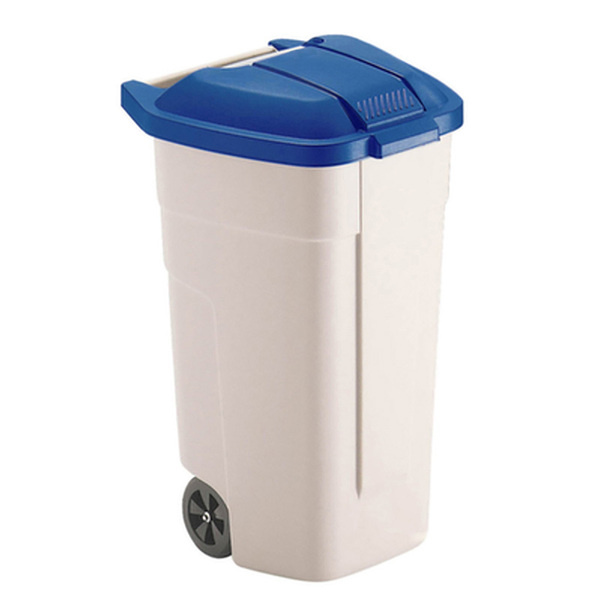 Mobiele container 110 liter (beige, blauw)