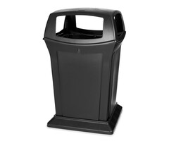 Rubbermaid Ranger container met 4 openingen zwart