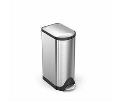 Simplehuman Afvalemmer Butterfly 30 liter mat RVS