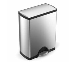 Simplehuman Afvalemmer Classic Recycler 30+16 liter mat RVS